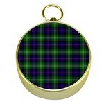 Sutherland Tartan Gold Compass