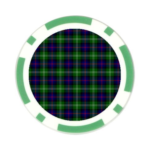 Sutherland Tartan Poker Chip Card Guard from ArtsNow.com Front