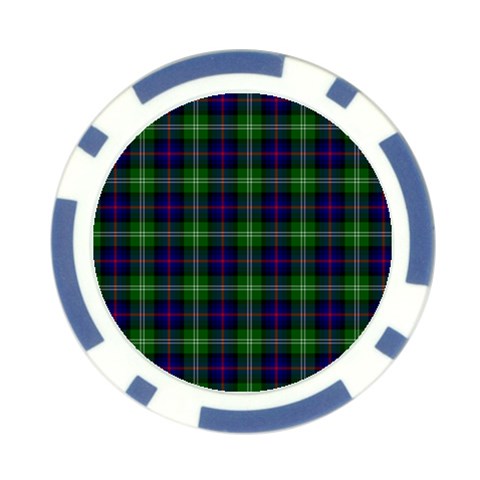Sutherland Tartan Poker Chip Card Guard from ArtsNow.com Front