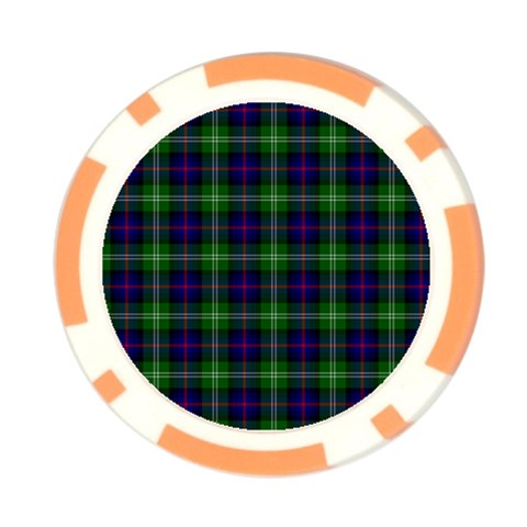 Sutherland Tartan Poker Chip Card Guard from ArtsNow.com Front
