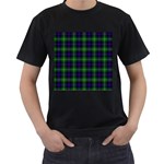 Sutherland Tartan Men s T-Shirt (Black)