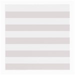 Horizontal Stripes - White and Pastel Pink Medium Glasses Cloth (2 Sides)