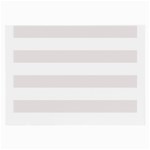 Horizontal Stripes - White and Pastel Pink Large Glasses Cloth (2 Sides)