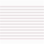 Horizontal Stripes - White and Pastel Pink Collage 11  x 14 