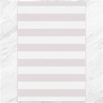 Horizontal Stripes - White and Pastel Pink Canvas 12  x 18 