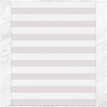 Horizontal Stripes - White and Pastel Pink Canvas 16  x 20 