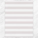 Horizontal Stripes - White and Pastel Pink Canvas 18  x 24 