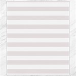 Horizontal Stripes - White and Pastel Pink Canvas 20  x 24 