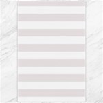 Horizontal Stripes - White and Pastel Pink Canvas 20  x 30 
