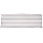 Horizontal Stripes - White and Pastel Pink Body Pillow Case Dakimakura (Two Sides)