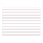 Horizontal Stripes - White and Pastel Pink Double Sided Flano Blanket (Mini)