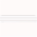 Horizontal Stripes - White and Pastel Pink Small Bar Mat
