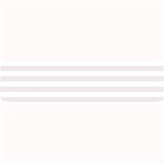 Horizontal Stripes - White and Pastel Pink Medium Bar Mat