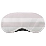 Horizontal Stripes - White and Pastel Pink Sleeping Mask
