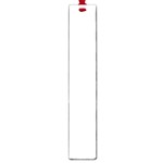 Horizontal Stripes - White and Pastel Pink Large Book Mark