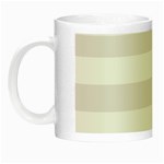 Horizontal Stripes - White and Pastel Pink Night Luminous Mug