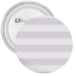 Horizontal Stripes - White and Pastel Pink 3  Button