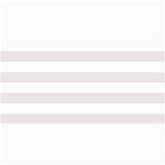 Horizontal Stripes - White and Pastel Pink 4  x 8  Photo Cards
