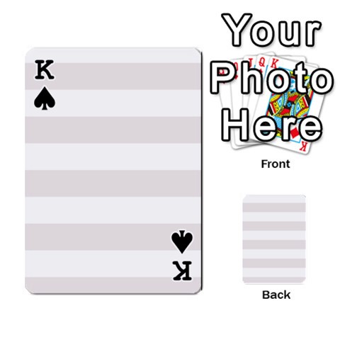 King Horizontal Stripes Front - SpadeK