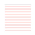 Horizontal Stripes - White and Misty Rose Pink Small Satin Scarf  (Square)