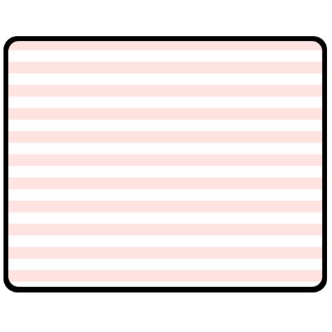 Horizontal Stripes 60 x50  Blanket Front