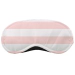 Horizontal Stripes - White and Misty Rose Pink Sleeping Mask