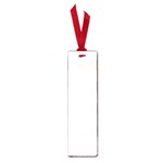 Horizontal Stripes - White and Misty Rose Pink Small Book Mark