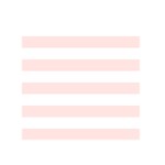 Horizontal Stripes - White and Misty Rose Pink Greeting Card 5  x 7 