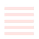 Horizontal Stripes - White and Misty Rose Pink Greeting Card 4.5  x 6 