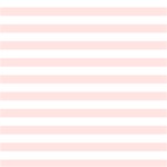 Horizontal Stripes - White and Misty Rose Pink ScrapBook Page 12  x 12 