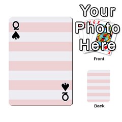 Queen Horizontal Stripes Front - SpadeQ