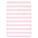 Horizontal Stripes - White and Piggy Pink Removable Flap Cover (S)