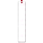 Horizontal Stripes - White and Piggy Pink Large Book Mark