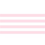 Horizontal Stripes - White and Piggy Pink YOU ARE INVITED 3D Greeting Card (8x4)