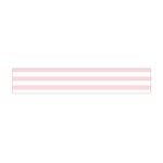 Horizontal Stripes - White and Pale Pink Flano Scarf (Mini)