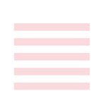 Horizontal Stripes - White and Pale Pink Greeting Card 5  x 7 