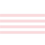 Horizontal Stripes - White and Pale Pink YOU ARE INVITED 3D Greeting Card (8x4)