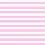 Horizontal Stripes - White and Classic Rose Pink ScrapBook Page 8  x 8 
