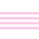 Horizontal Stripes - White and Classic Rose Pink YOU ARE INVITED 3D Greeting Card (8x4)