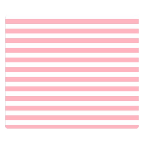 Horizontal Stripes 50 x40  Blanket Front