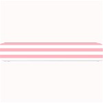 Horizontal Stripes - White and Pastel Pink Small Bar Mat