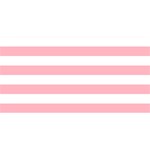 Horizontal Stripes - White and Pastel Pink YOU ARE INVITED 3D Greeting Card (8x4)