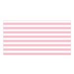 Horizontal Stripes - White and Pink Satin Shawl