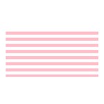 Horizontal Stripes - White and Pink Satin Wrap