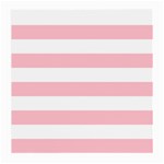 Horizontal Stripes - White and Pink Medium Glasses Cloth