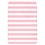 Horizontal Stripes - White and Pink Removable Flap Cover (S)