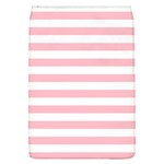 Horizontal Stripes - White and Pink Removable Flap Cover (L)