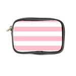Horizontal Stripes - White and Pink Coin Purse
