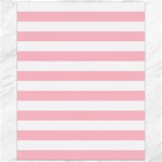Horizontal Stripes - White and Pink Canvas 16  x 20 