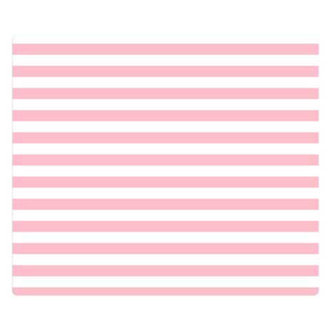 Horizontal Stripes 50 x40  Blanket Front